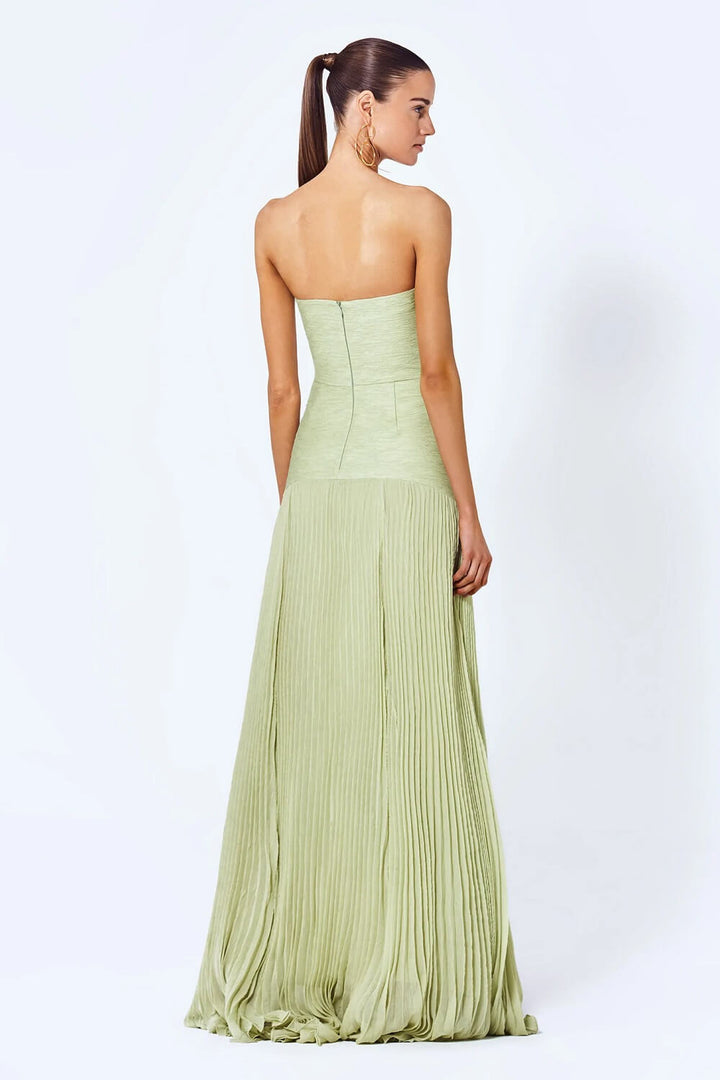 Mali - Sleeveless maxi dress with drop-waist design