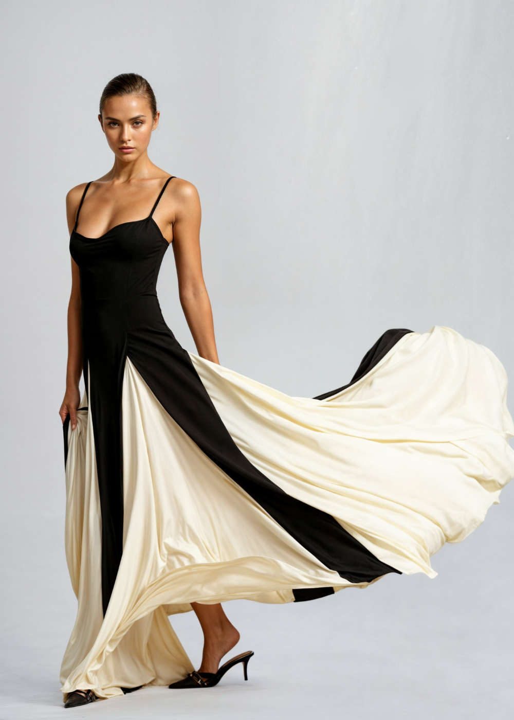 Selene - Elegant maxi dress with flowing design