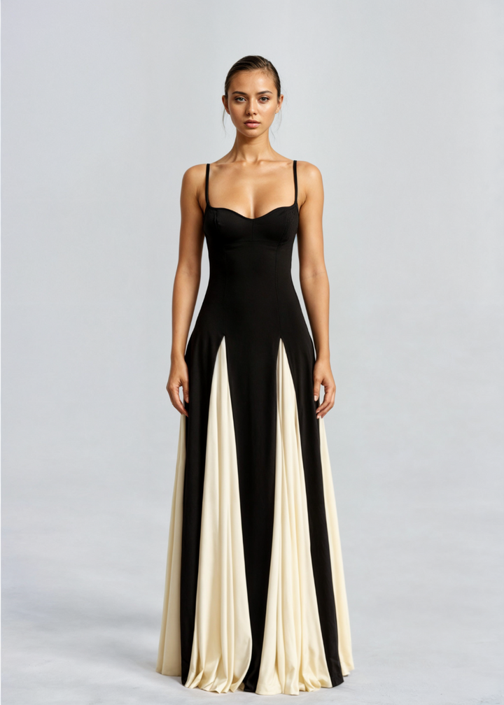 Selene - Elegant maxi dress with flowing design