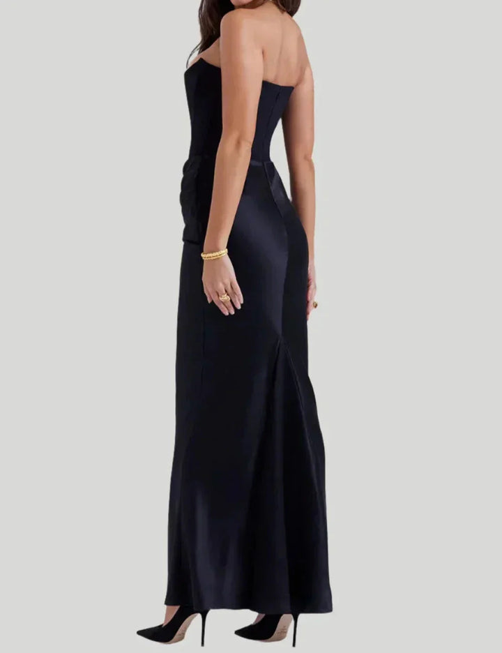 Viona - Strapless elegant maxi dress with sophisticated design